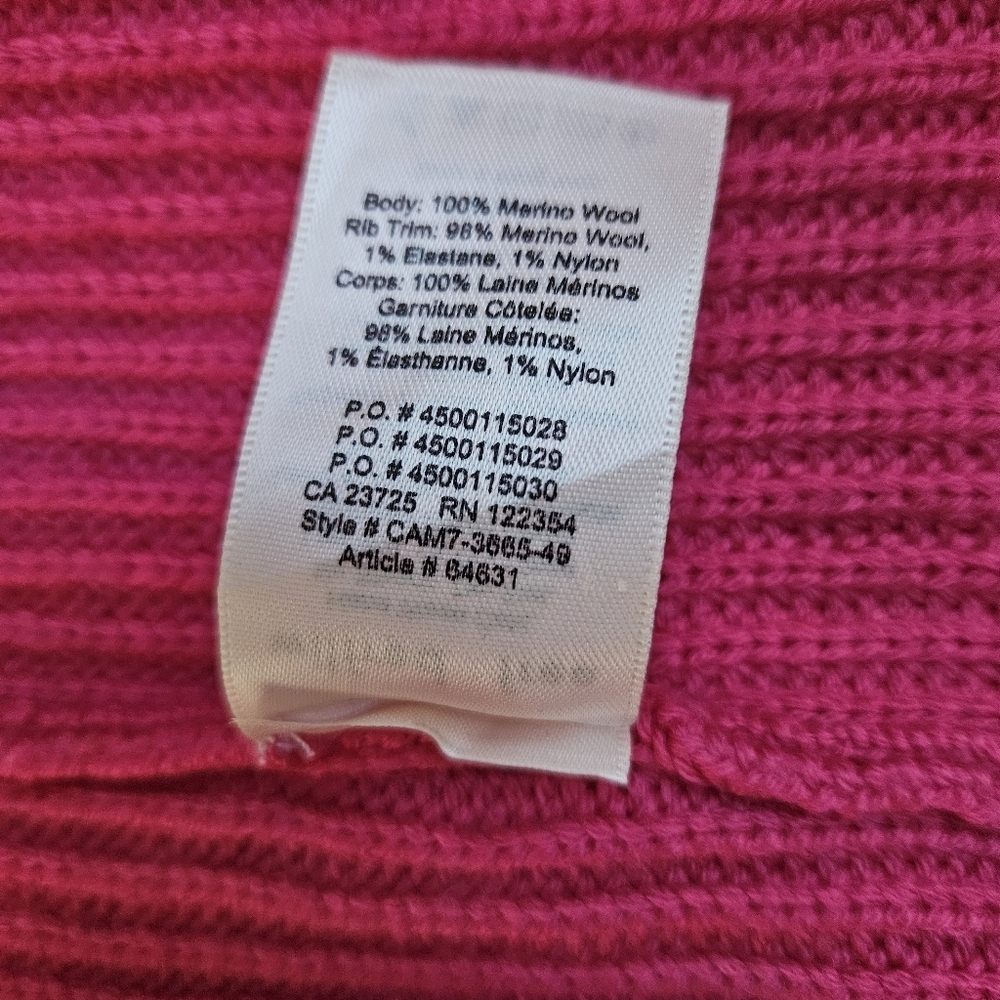 Wilfred Free Pink Merino Wool Unwind Cardigan Size S - Picture 8 of 10